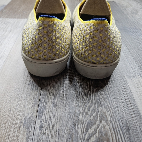 Rothy's The Original Slip On Sneaker Womens's 8 Lemon Yellow Honeycomb - Picture 6 of 9